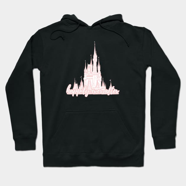 Happily Ever After Magic Castle Millennial Pink Hoodie by FandomTrading